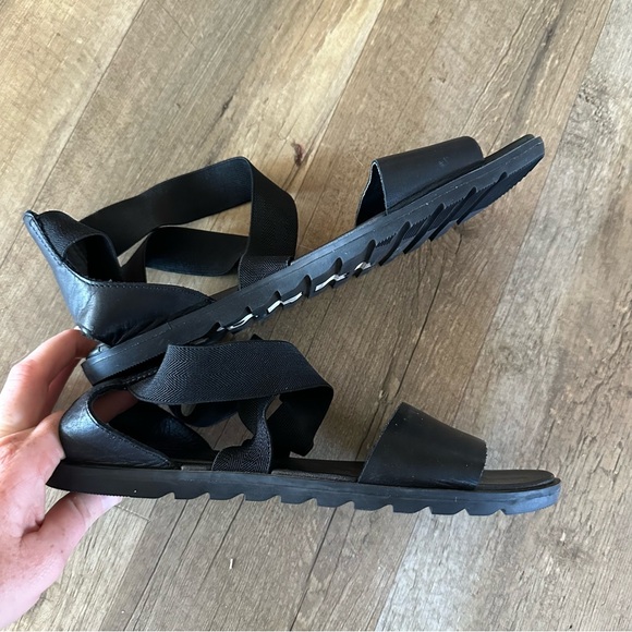 Sorel Ella Black Sandals - Picture 7 of 9